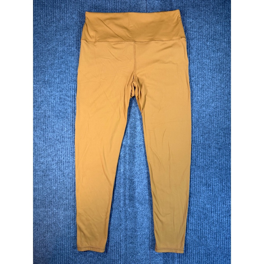 Prana Womens Luxara™ 7/8 Legging High Waisted Yellow Nylon Yoga Pants Large